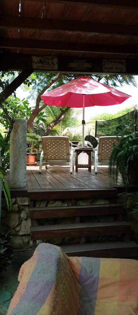 sun terrasse and tv area