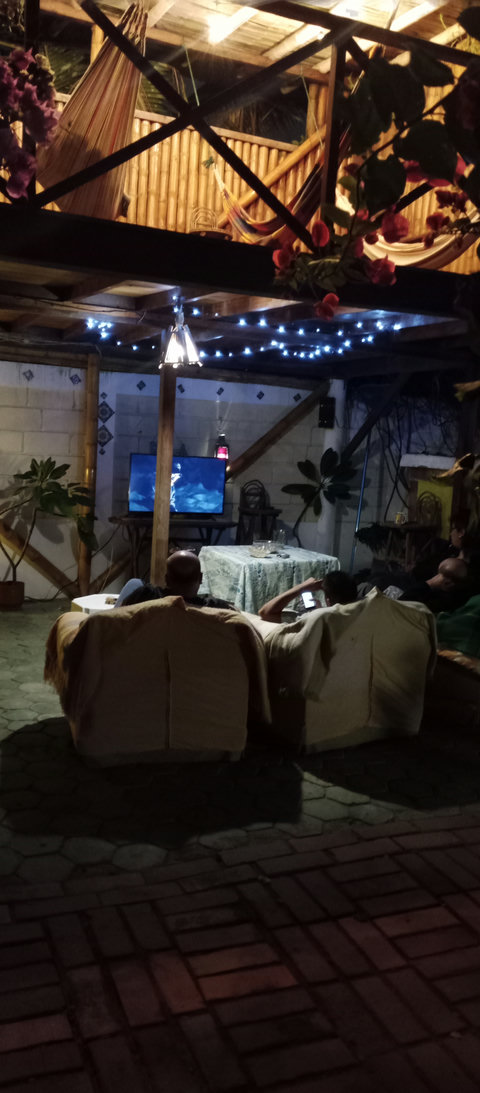 hammock house by night 
