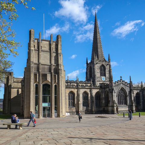Sheffield City Center. 