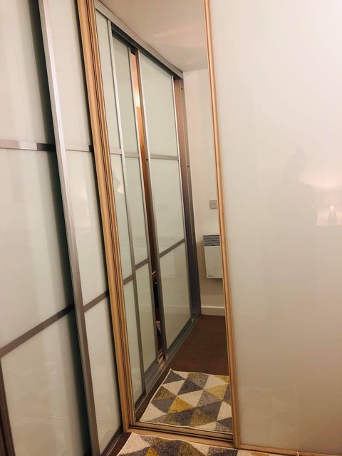 Wardrobe with mirrors