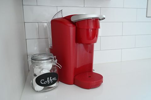 Single cup Keurig machine.