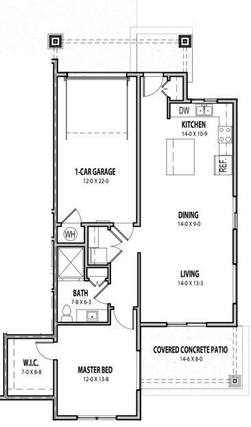 Floor plan with dimensions