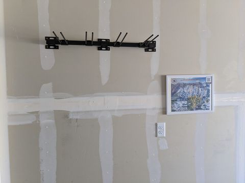 Hang your skis in the attached garage.
