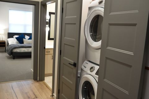 stackable full-size washer and dryer
