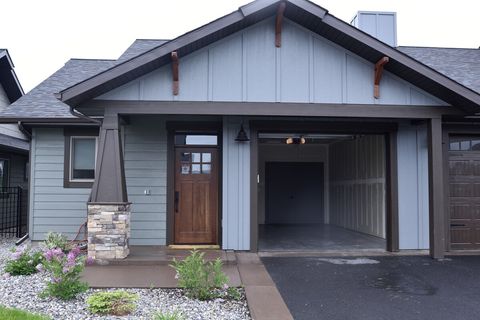 Attached garage, open view