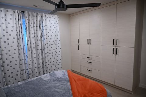 Every guest room has custom built-in cabinetry