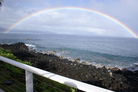 Rainbow view from deck