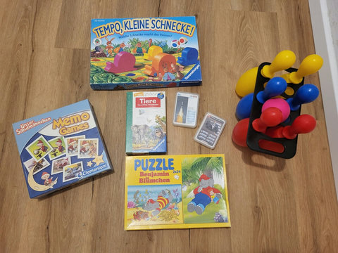 A small toy collection to make children feel right at home.