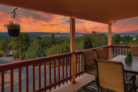 The perfect spot to watch the Arizona sunsets...an amazing view.
Note that the exterior of the house has recently been painted. It is sage green with dark green trim. New photos are on the way!