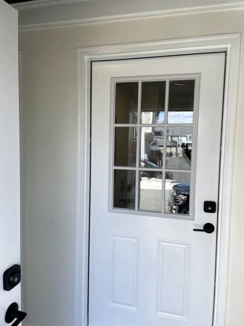 Front door to unit one - right door will lead to unit one