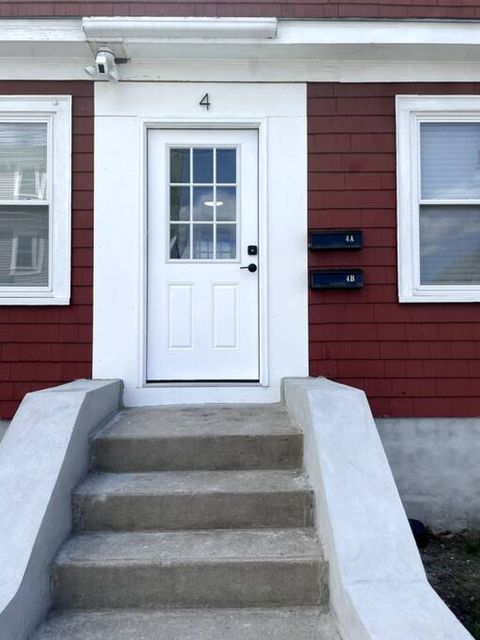 Front door to building