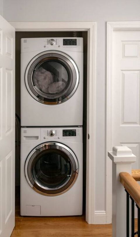 Laundry on the second-floor landing