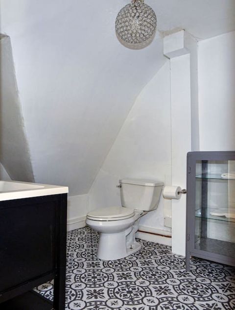 Third floor half bathroom