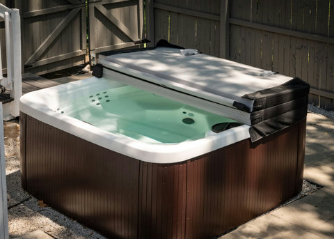 Hot Tub In Backyard