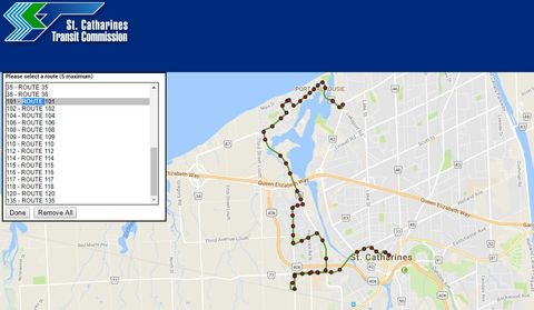 St. Catharines Transit Bus Route # 101