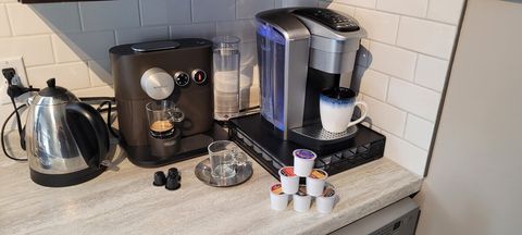 Keurig K-Cup Coffee Maker & Nespresso Machine by DeLonghi 
