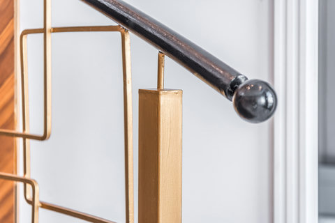 Stairs leading to the first floor details