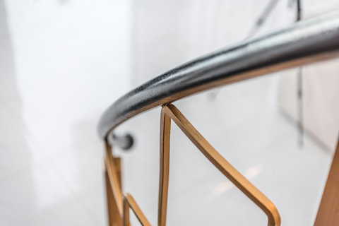 Stairs leading to the first floor details