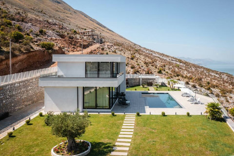 View of the villa (East)