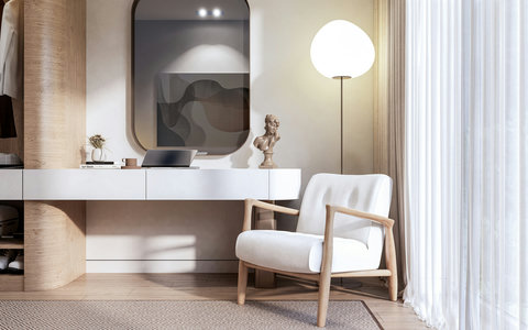 This is a render – the property will match this design by May 1