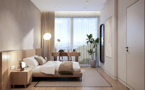 This is a render – the property will match this design by May 1