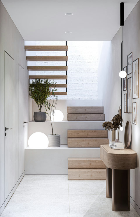 This is a render – the property will match this design by May 1