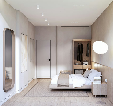 This is a render – the property will match this design by May 1