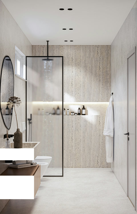 This is a render – the property will match this design by May 1