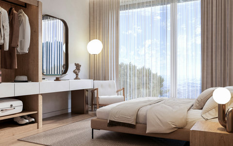 This is a render – the property will match this design by May 1