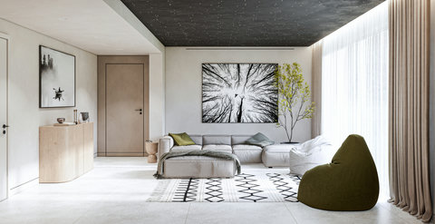 This is a render – the property will match this design by May 1