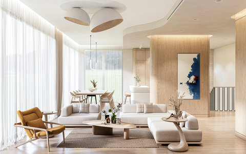 This is a render – the property will match this design by May 1