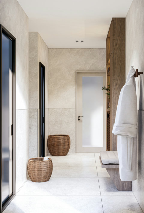 This is a render – the property will match this design by May 1