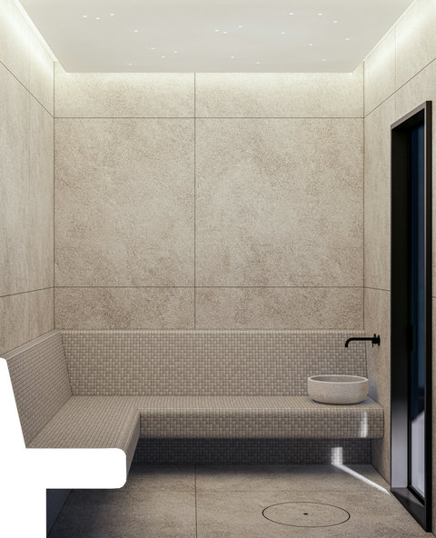 This is a render – the property will match this design by May 1