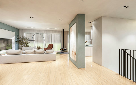 This is a render – the property will match this design by May 1