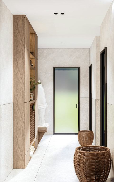 This is a render – the property will match this design by May 1