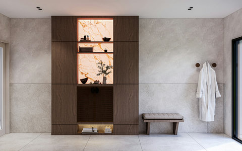 This is a render – the property will match this design by May 1