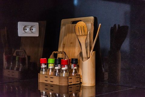 Fully-equipped kitchen details