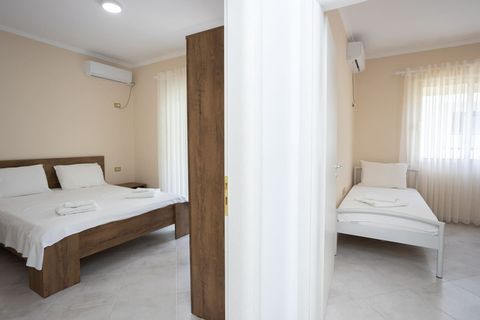 The two bedrooms of the apartment