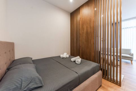 Bedroom with a double bed