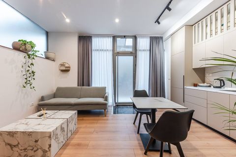 Living room and dining area