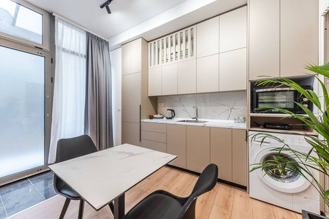 Living room and dining area