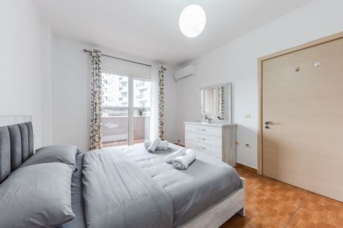 Bedroom 1 with a double bed