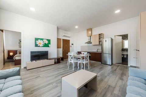 Living room and dining area