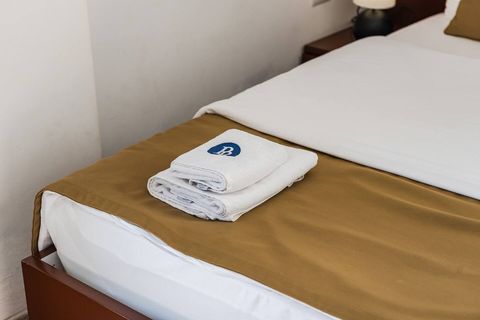 Living room and bedroom of the studio details