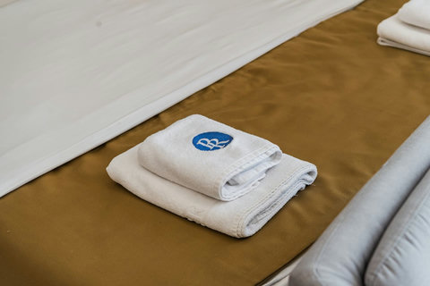 Living room and bedroom of the studio details