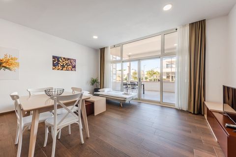 Living room and dining area