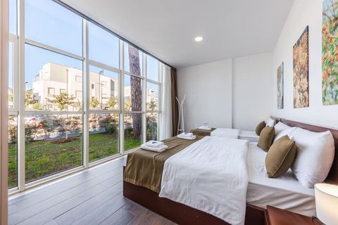 Bedroom with a double bed and a single bed