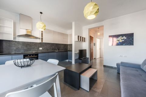 Living room and dining area