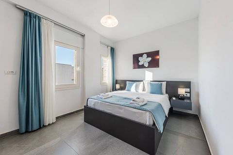 Bedroom with a double bed