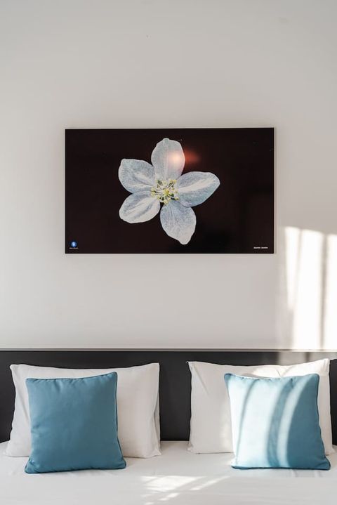 Bedroom with a double bed details